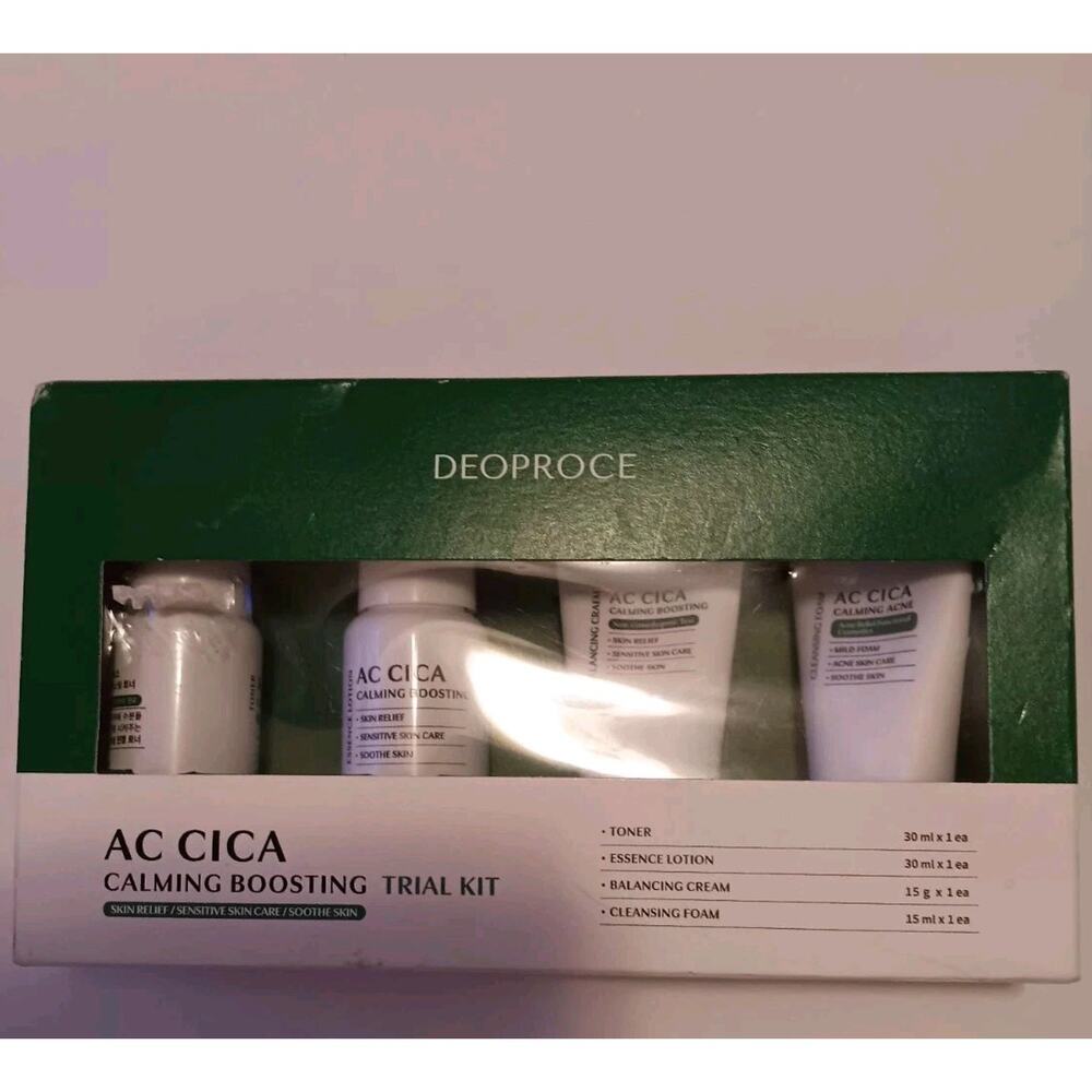 Deoproce AC CICA Calming Boosting Trial Kit, Sealed Box, NIB